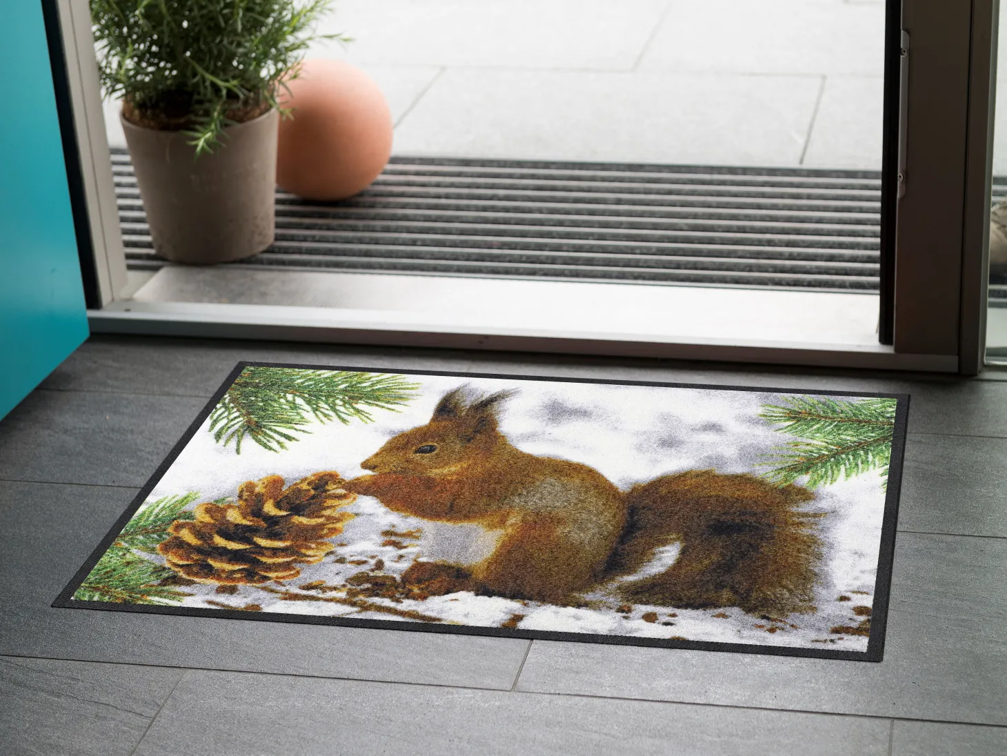 Türvorlage Eichhörnchen 50x75 cm