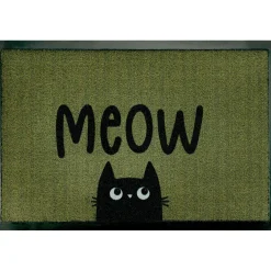 Türvorlage Meow, grün