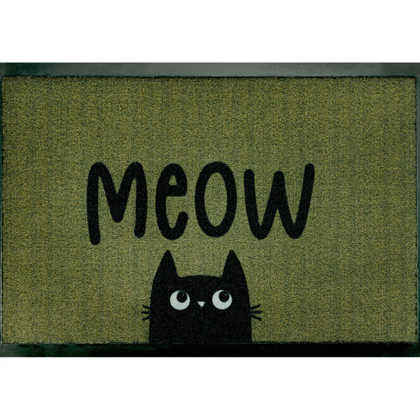 Türvorlage Meow, grün