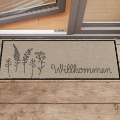 Türvorlage Willkommen Wiese