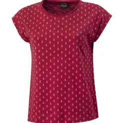 T-Shirt aus Baumwolle mit Anker-Print für Damen