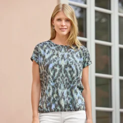 T-Shirt in Ausbrenner-Optik