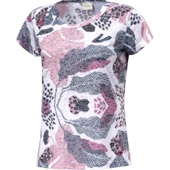 T-Shirt in Ausbrenner-Optik mit botanischem Print