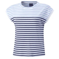 T-Shirt in Rippenstruktur gestreift