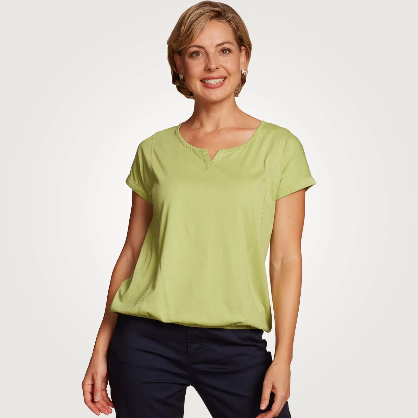 T-Shirt mit Elastbund