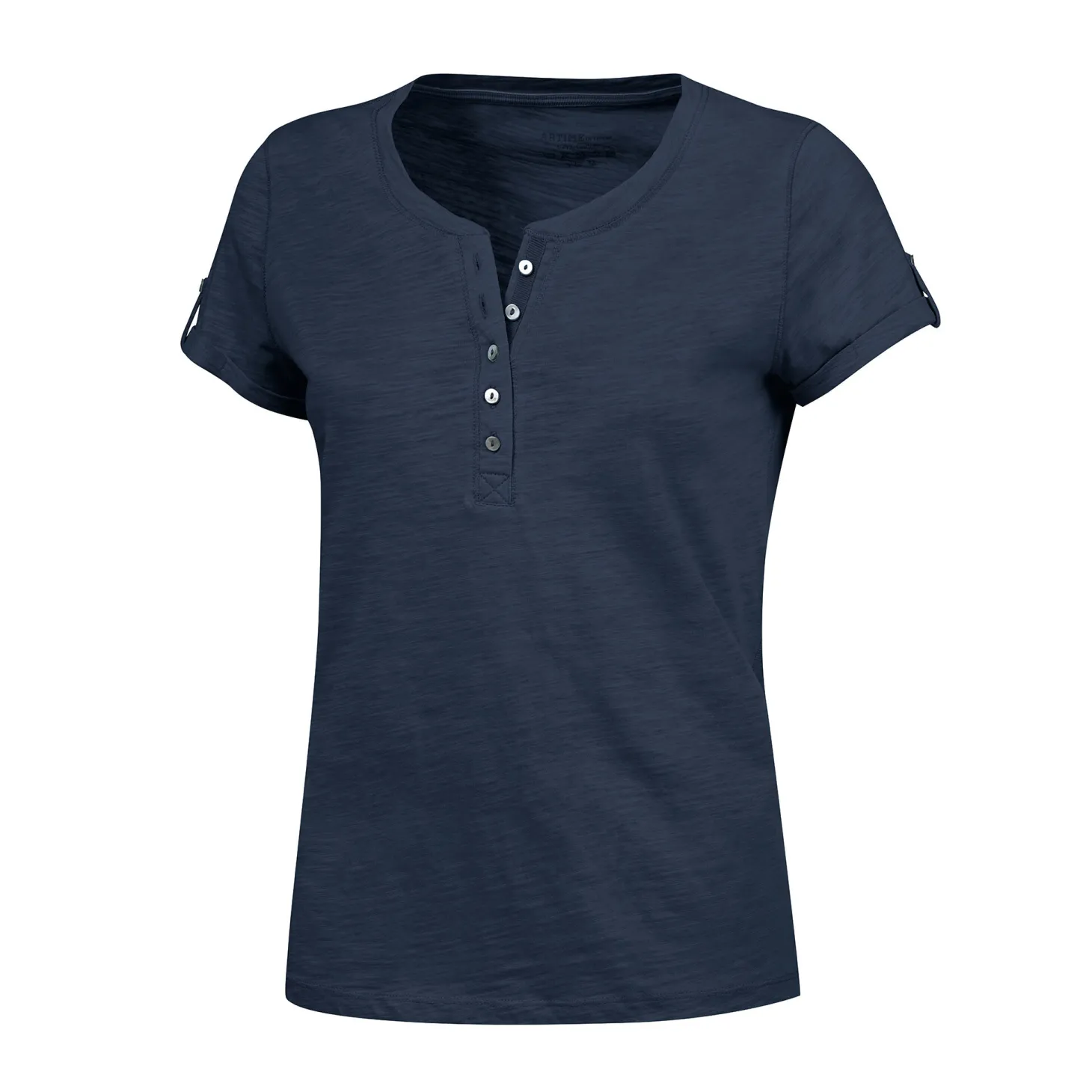 T-Shirt mit Knopfleiste