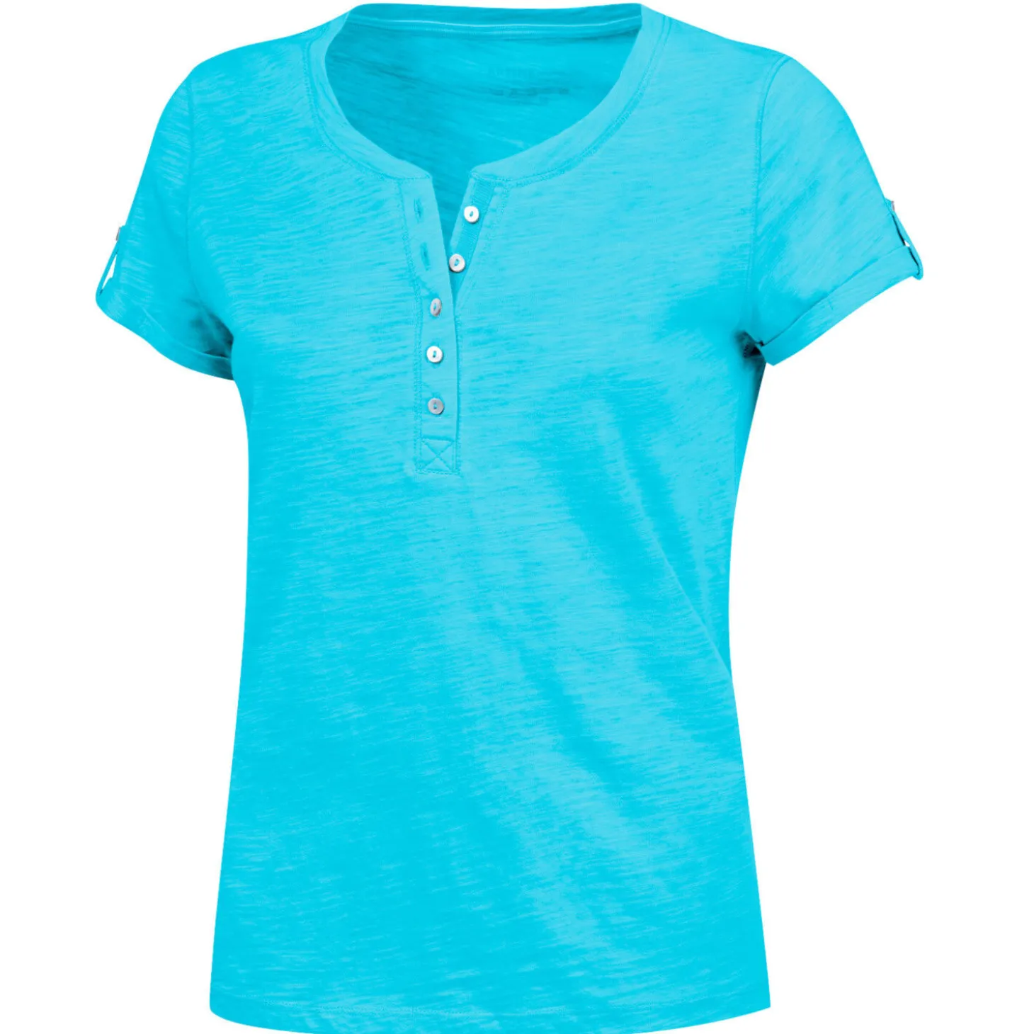 T-Shirt mit Knopfleiste