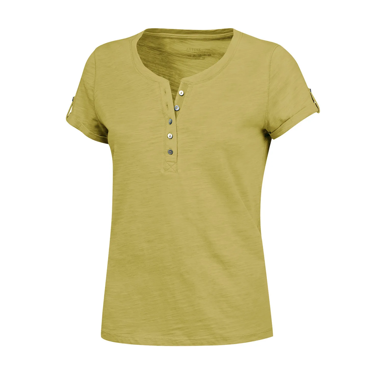 T-Shirt mit Knopfleiste
