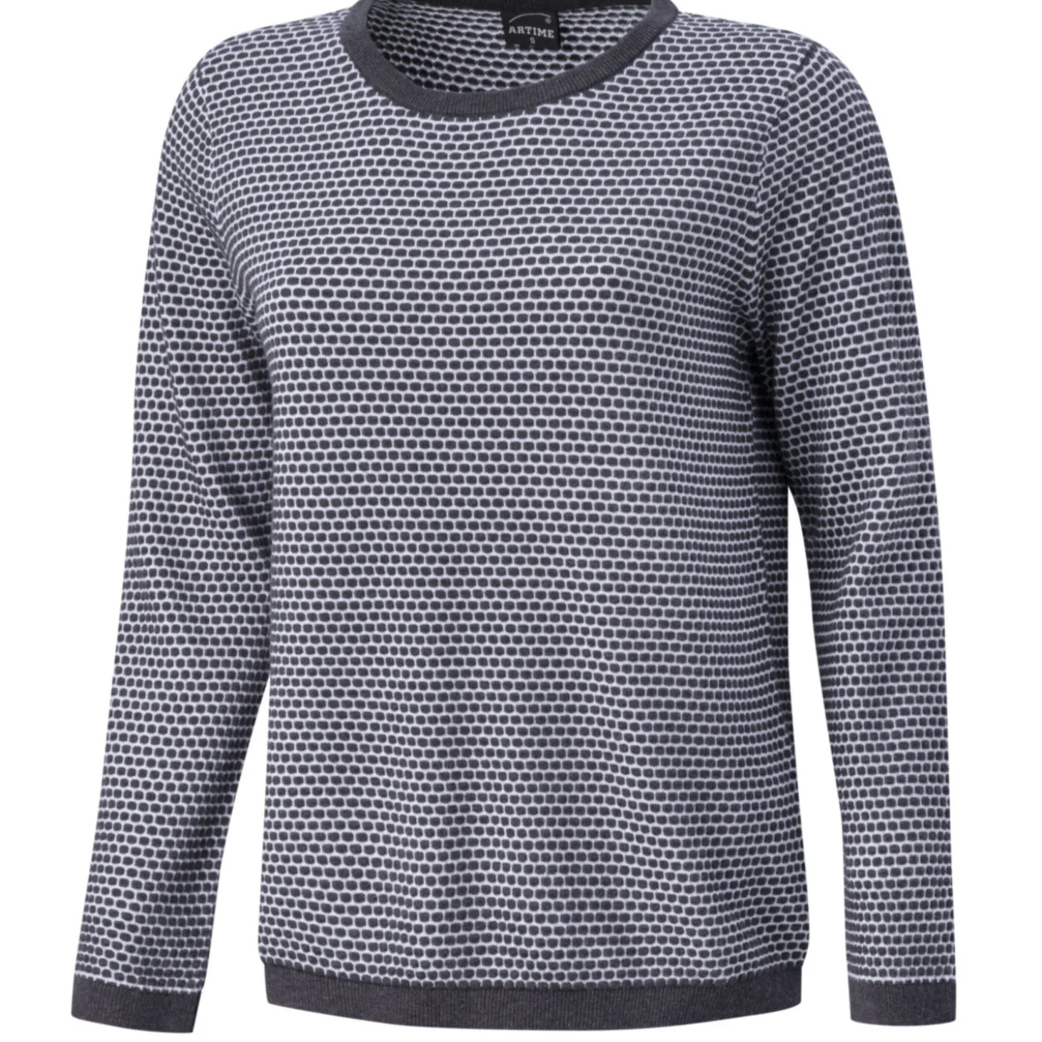 Two Tone Pullover für Damen mit Struktur