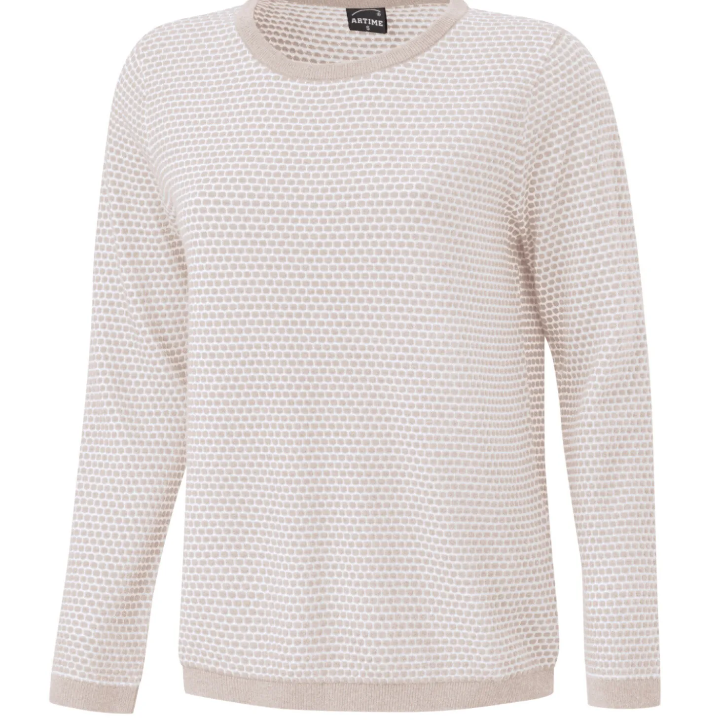 Two Tone Pullover für Damen mit Struktur