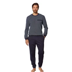 Uni Pyjama Hose mit Bündchenabschluss
