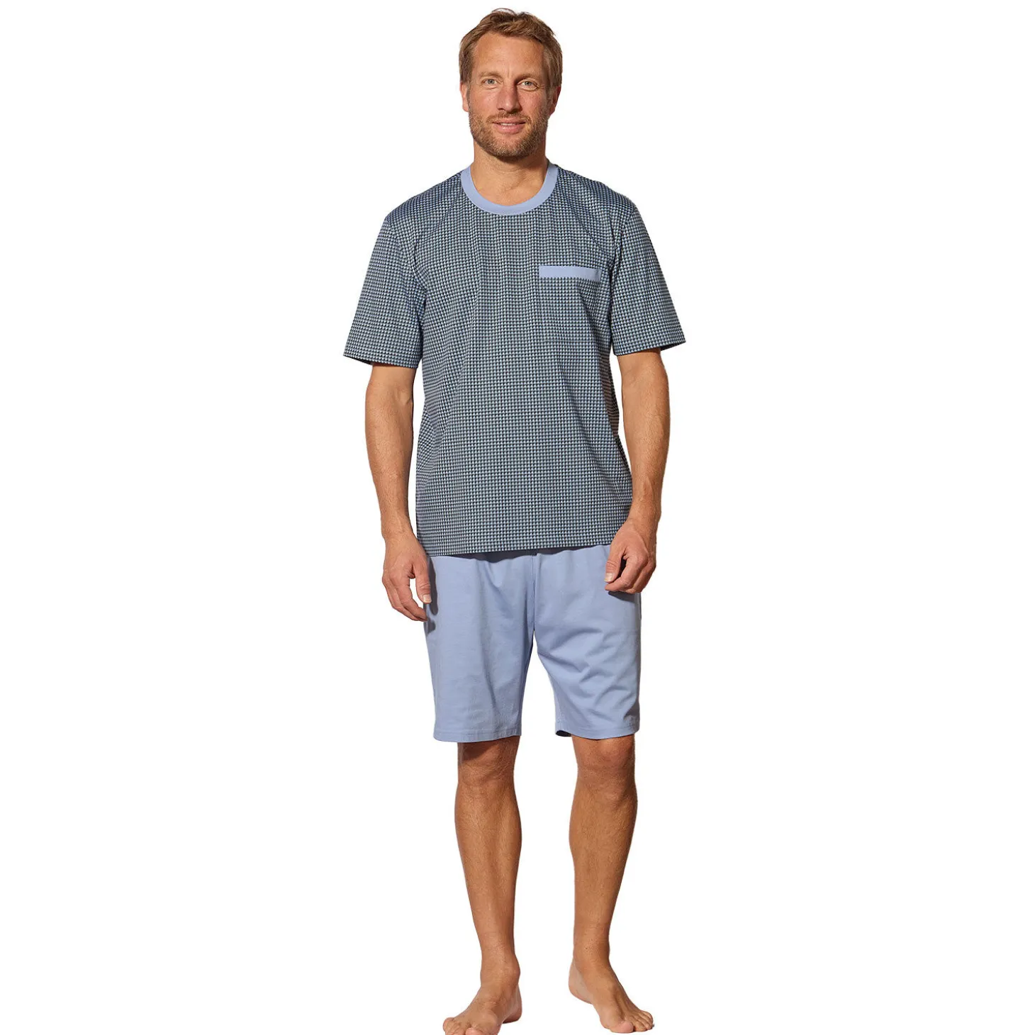 Uni Pyjama Shorts mit 2 Seitentaschen