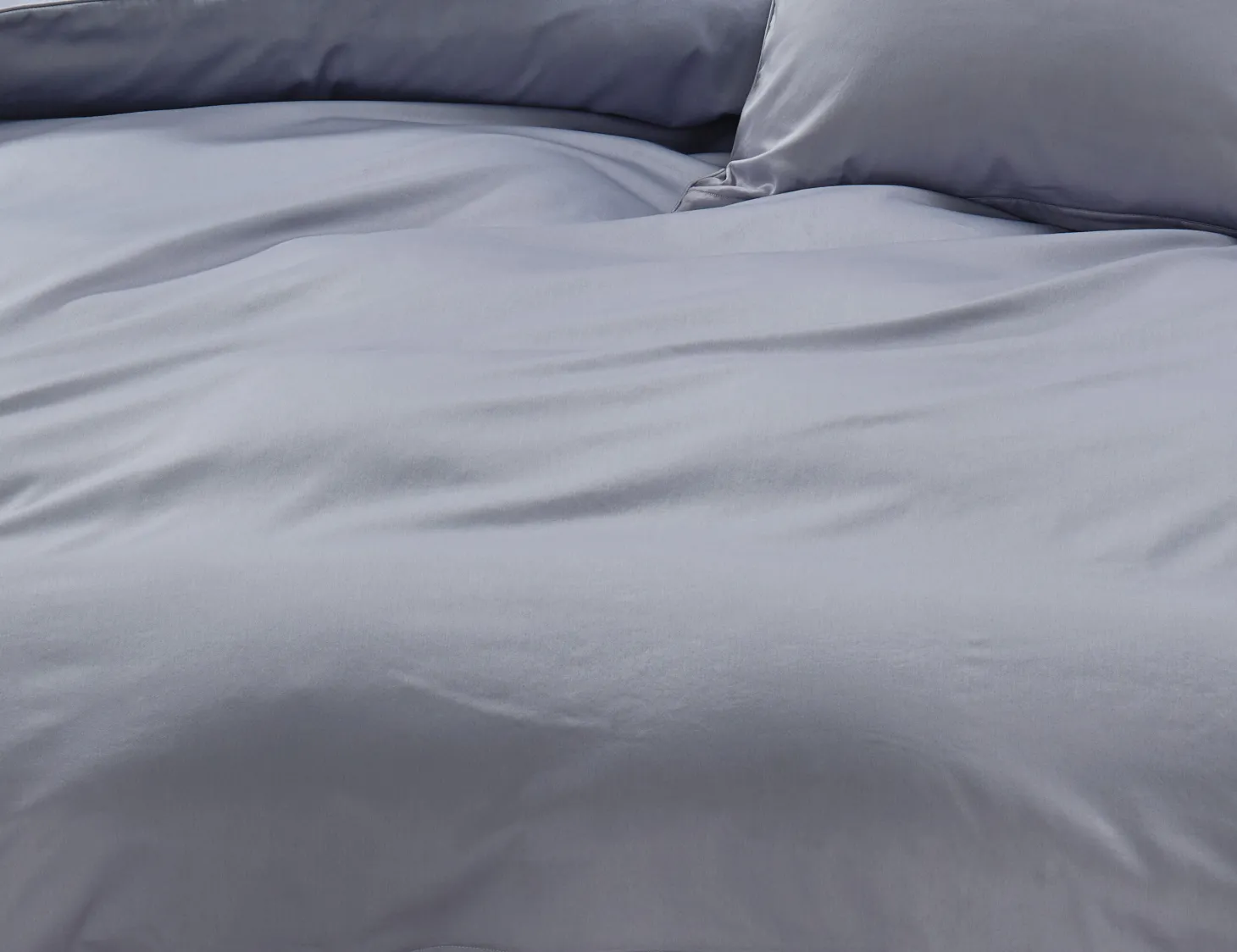 Uni Satin Bettwäsche mit Biese