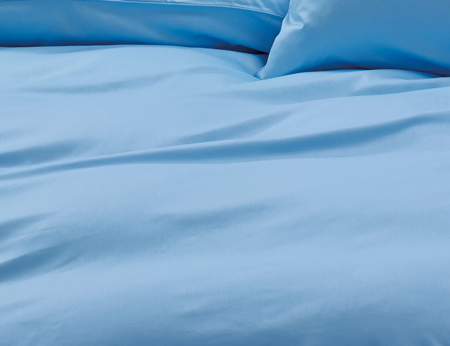 Uni Satin Bettwäsche mit Biese