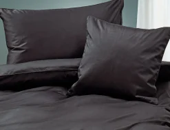 Uni Satin Bettwäsche mit Biese