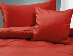Uni Satin Bettwäsche mit Biese