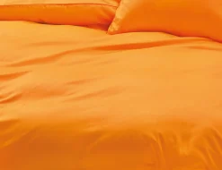 Uni Satin Bettwäsche mit Biese