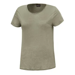 Unifarbenes Leinen T-Shirt