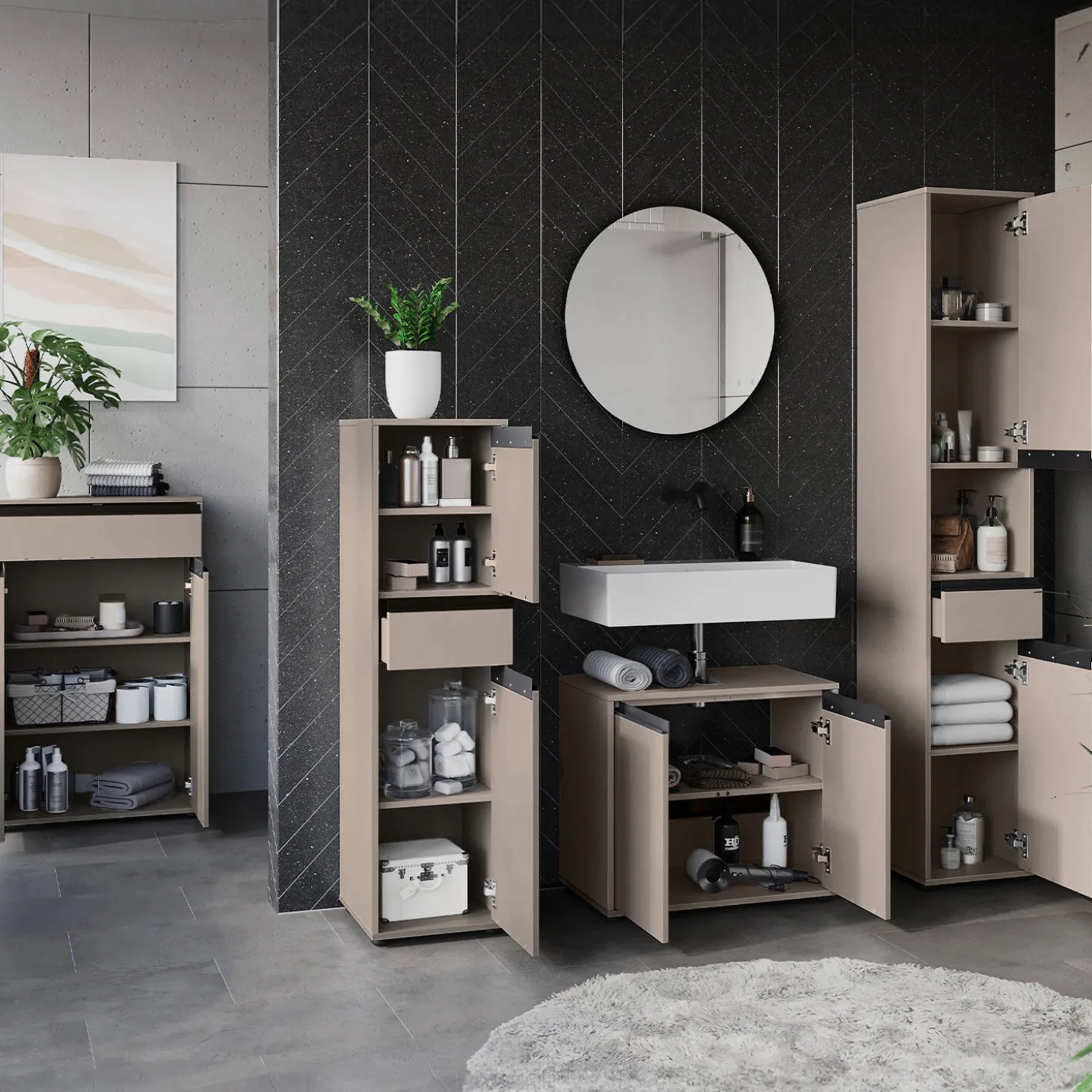 Waschbecken Unterschrank Lemon