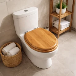 WC-Sitz aus Holz