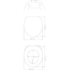 WC-Sitz Boat mit Hochglanz-Oberfläche, Absenkautomatik