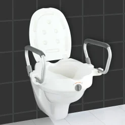 WC-Sitz Erhöhung mit Stützgriffen Secura