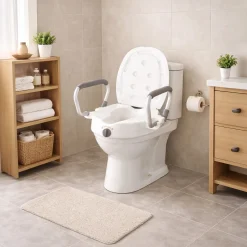 WC-Sitz Erhöhung mit Stützgriffen Secura