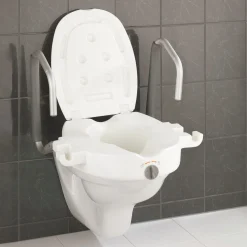 WC-Sitz Erhöhung mit Stützgriffen Secura