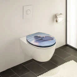 WC-Sitz Fiumara mit 3D-Motiv aus MDF