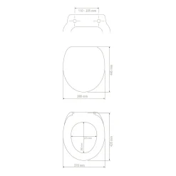 WC-Sitz Fiumara mit 3D-Motiv aus MDF