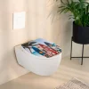 WC-Sitz Louros mit Relief-Oberfläche, Absenkautomatik