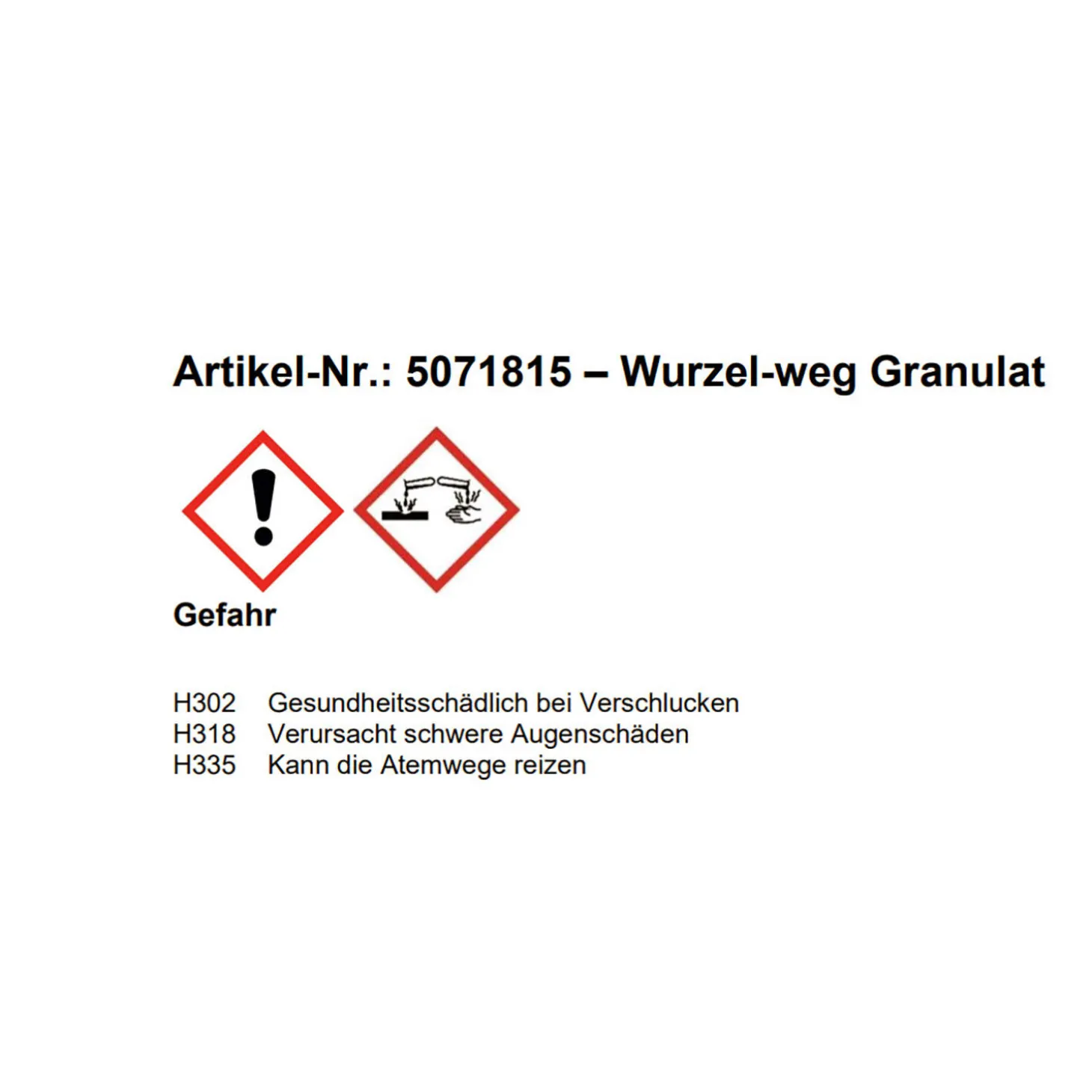 Wurzel-weg Granulat